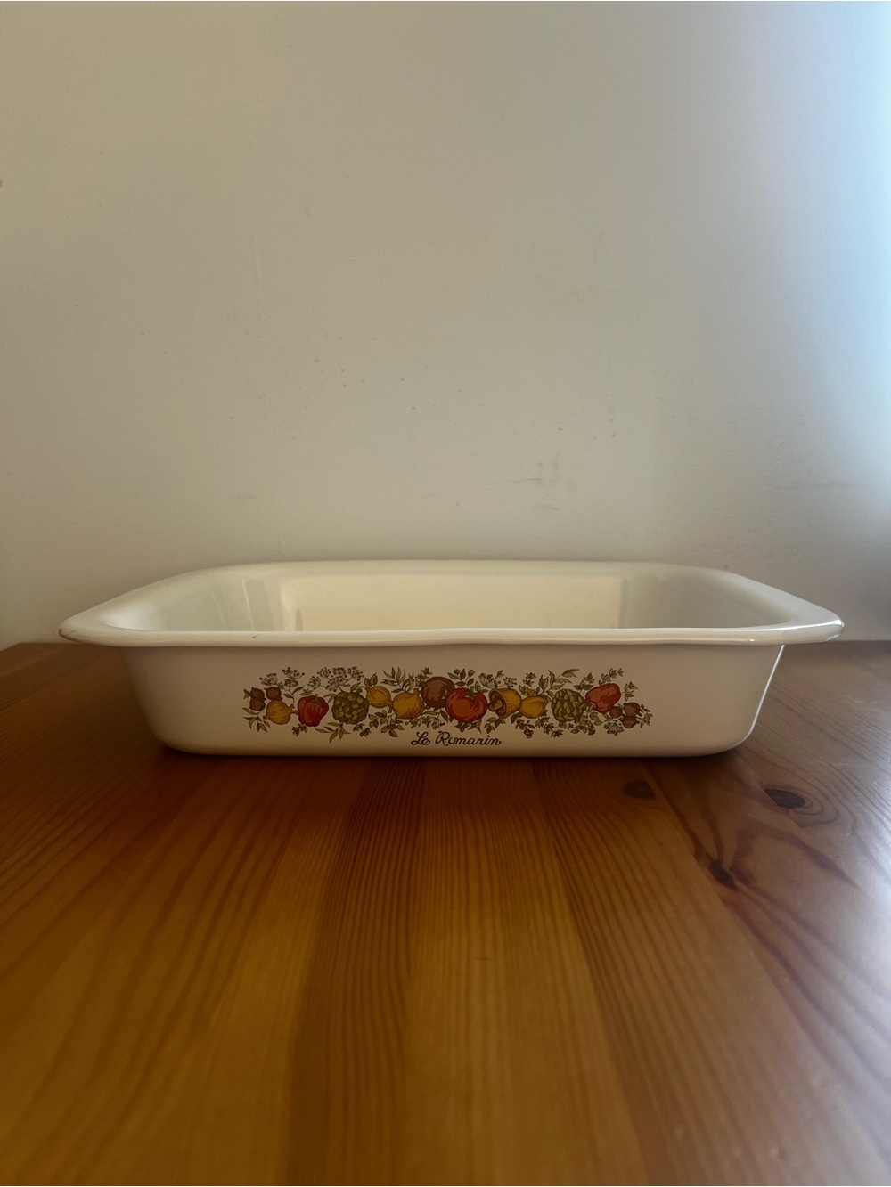 Vintage Corningware Spice of Life Open Roaster A-21-8